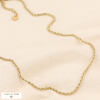 Chaîne maille corde torsadée acier inoxydable 0123515 doré