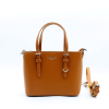 Mini-cabas Flora&Co simili-cuir texturé 0926007 cognac