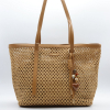 Cabas porté épaule Flora&Co paille papier simili-cuir 0926021 naturel/beige