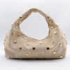 Sac hobo Flora&amp;Co simili-cuir façon daim clouté 0926 naturel/beige