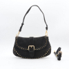 Sac porté épaule Flora&Co simili daim clouté 0926033 noir