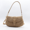 Sac porté épaule Flora&Co simili daim clouté 0926033 taupe