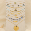 Ensemble 12 colliers acier inoxydable nuance bleu 0126173 bleu foncé