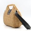Sac à main femme Flora&Co raphia paille de papier 0926040 noir