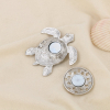 Broche aimantée tortue accessoire marin chic métal émaillé 0526045 multi
