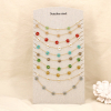 Ensemble 10 Colliers Acier Fleurs Cristal Facetté Acrylique 0125611 multicolore 2026