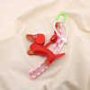 Bijou de sac - porte-clés chien teckel simili-cuir 0825034 rouge