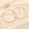 Boucles d’oreilles créoles acier inoxydable 70mm 0326185 doré