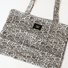 Sac cabas Tote bag épais coton motif léopard/pois 0926047 gris foncé