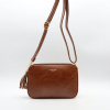 Sac trotteur Flora&Co double compartiment pompon tassel simili-cuir effet patiné 0926506 cognac