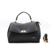 Sac à main Flora&Co rabat fermoir tourniquet simili-cuir grainé 0926511 noir