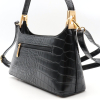 Sac baguette porté épaule Flora&Co simili-cuir façon croco 0926512 noir