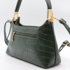 Sac baguette porté épaule Flora&Co simili-cuir façon croco 0926512 vert kaki