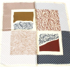 Carré satin graphique animalier rose polyester 0726544 taupe