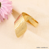 Bague enroulée acier inox contemporain femme 0423137 doré