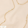 Collier acier double rang chaînes serpent pastilles 0124042 bronze