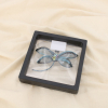 Broche épingle métal libellule tressée cristal 0526526 bleu
