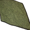 Foulard plissé imprimé léopard viscose 0726549 vert