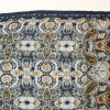 Foulard plissé imprimé cachemire paisley viscose 0726500 bleu foncé