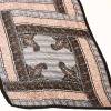 Foulard plissé viscose motif patchwork cachemire 0726502 noir