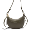 Sac porté épaule Flora&Co simili-cuir texturé demi-lune 0925013 kaki