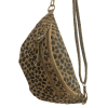 Sac Banane Cuir Véritable Daim Léopard 0926530 cognac