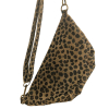 Sac Banane Cuir Véritable Daim Léopard 0926530 cognac