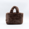 Sac à Main Ouvert Flora&Co Fausse Fourrure Synthétique 0926528 marron foncé